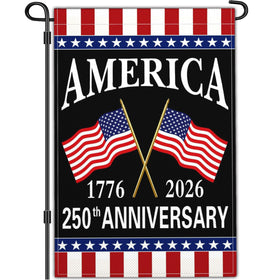 Yesuavt 250-year America garden flag in 12x18 inches for outdoor display