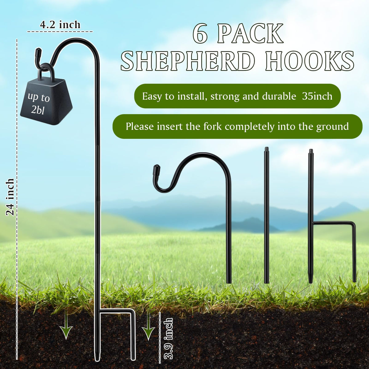 Yetene lantern hanging hook demonstrates easy, tool-free setup.
