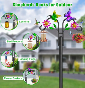 yeuago artistic butterfly and flower hook enhances patio decor and lighting