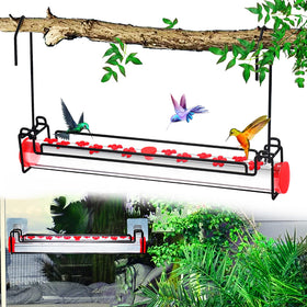 Yewacne hummingbird feeder with two mounting options for versatile placement.