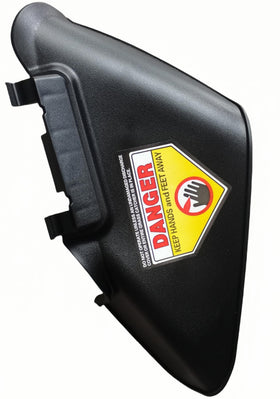 Yewposy side discharge chute exterior view for easy 21-inch mower installation.