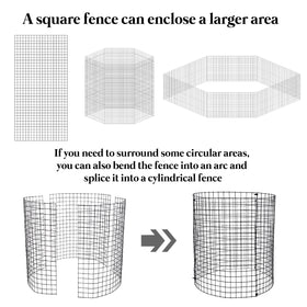 YEXEXINM ground stakes secure cages against wind and movement