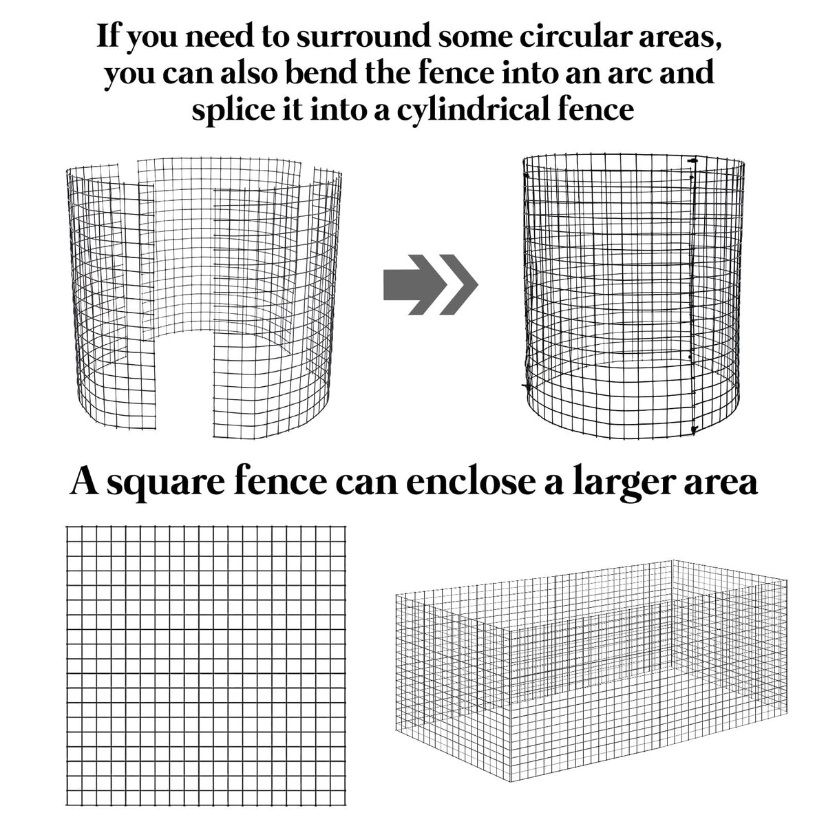 YEXEXINM 18-square metal mesh panels for critter protection in the garden.