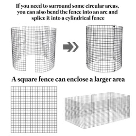 YEXEXINM 18-square metal mesh panels for critter protection in the garden.