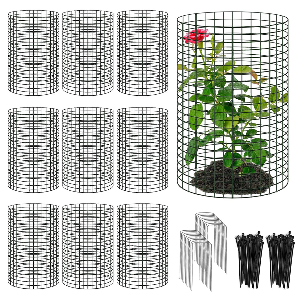 YEXEXINM plant protector cylinder 24in shielding seedlings while letting light through