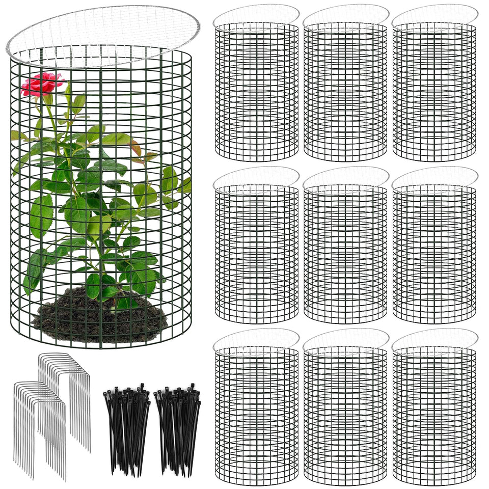 YEXEXINM plant protector cylinder assembly shields seedlings while allowing light exposure