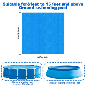 YEXEXINM durable polyethylene fabric guards against wear and tear under above-ground pools