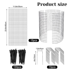 YEXEXINM rectangular plant protection cage blocks animals and fits garden beds