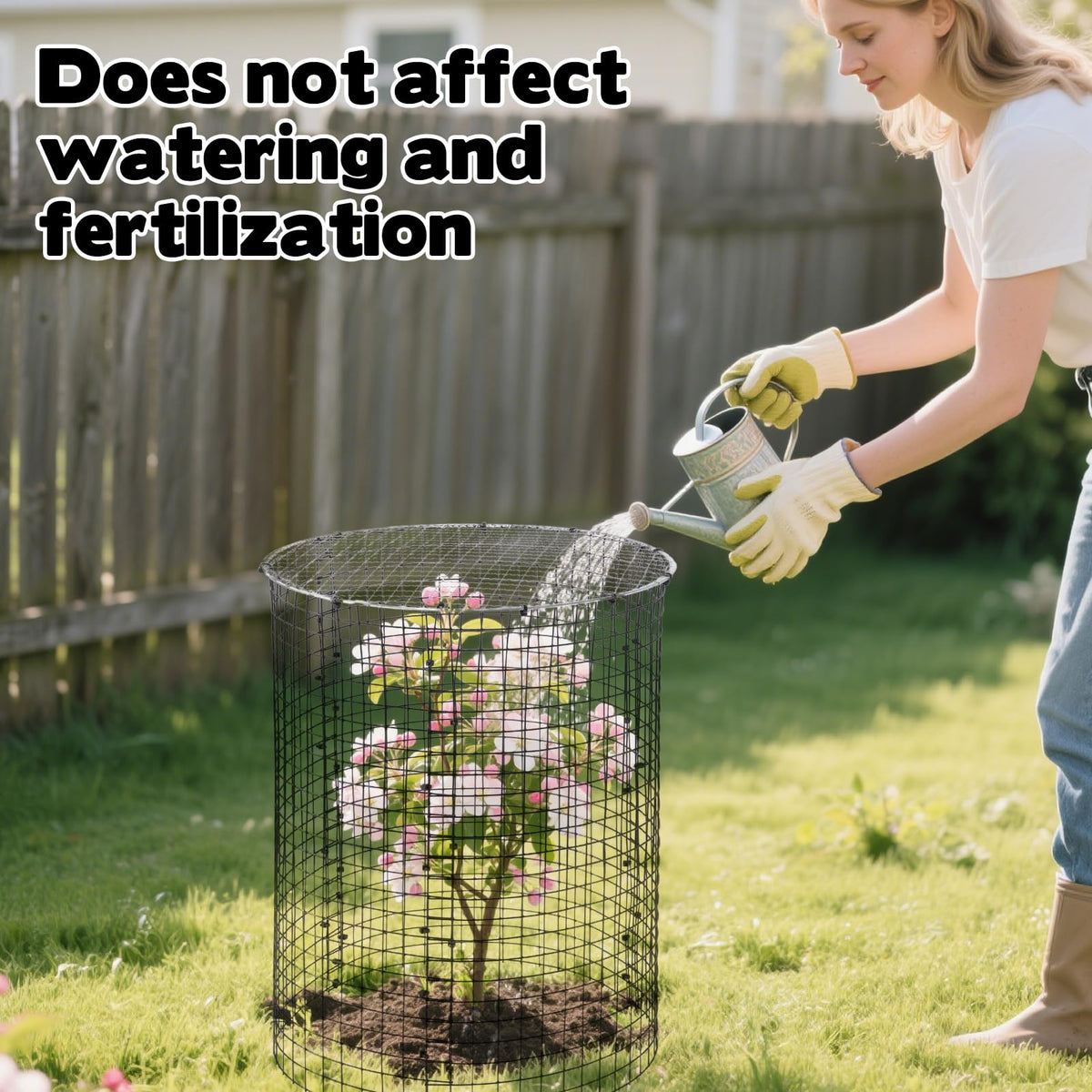 YEXEXINM seedling protection protects young plants from garden visitors