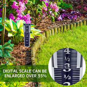 Yexiya blue rain gauge four-pack demonstrates durability.