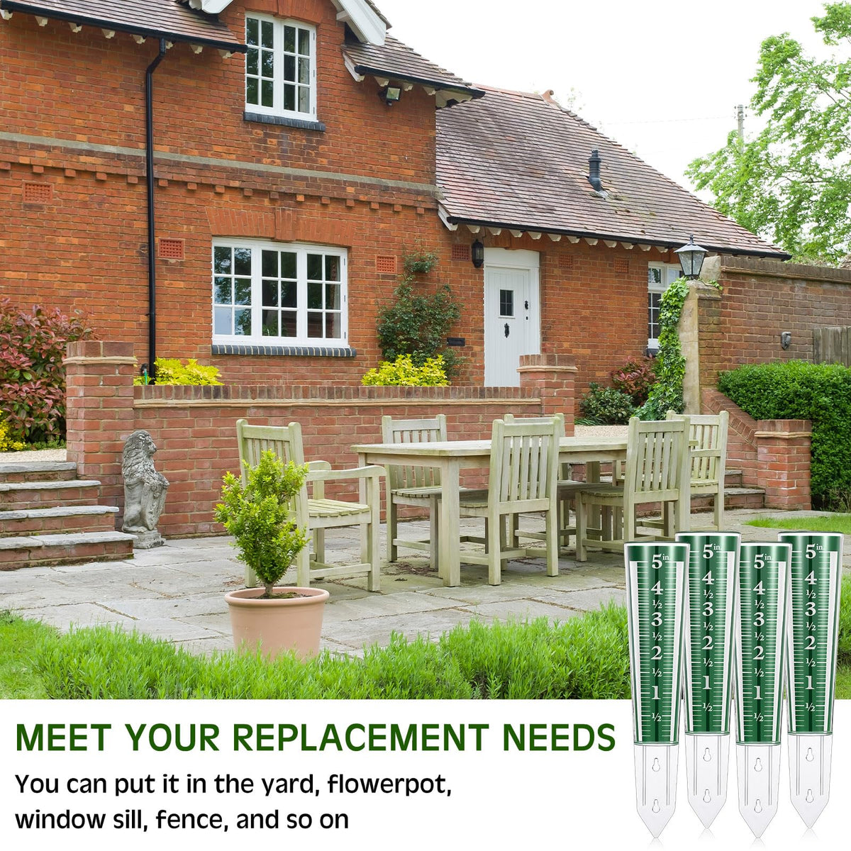 Yexiya durable PS rain gauge for repeated outdoor use