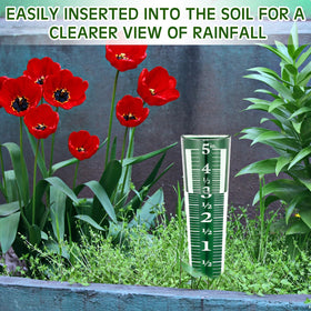 Yexiya rain gauge installed in ground for outdoor use