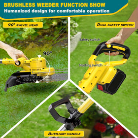 Telescopic shaft extends from 3.5 to 4.6 feet for different heights.