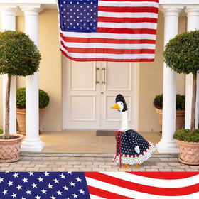 Yeyeplum 23-inch goose costume set with skirt and hat for easy dressing.