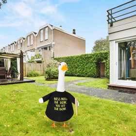 Yeyeplum adjustable-fit for 23-inch lawn geese, easy dressing.
