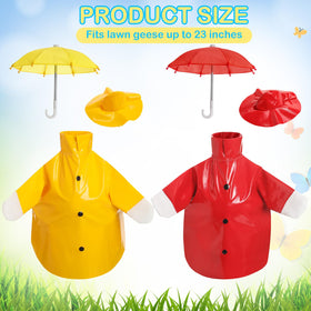 Yeyeplum goose yellow raincoat brightens yard display