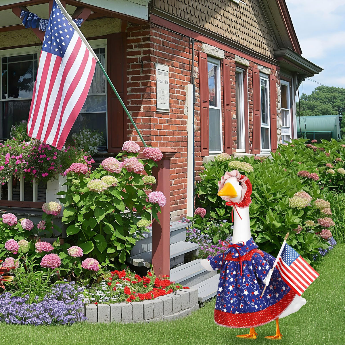 Yeyeplum independence day lawn decor goose transforms outdoor spaces for holidays