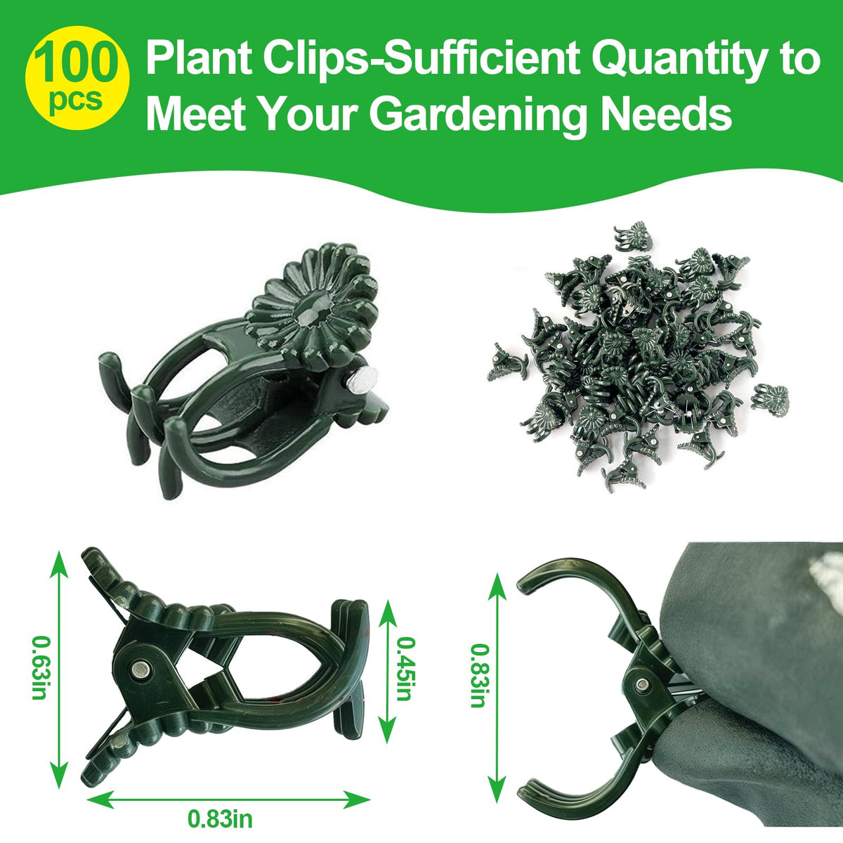 YFANITI durable plastic clips resist rust for outdoor use