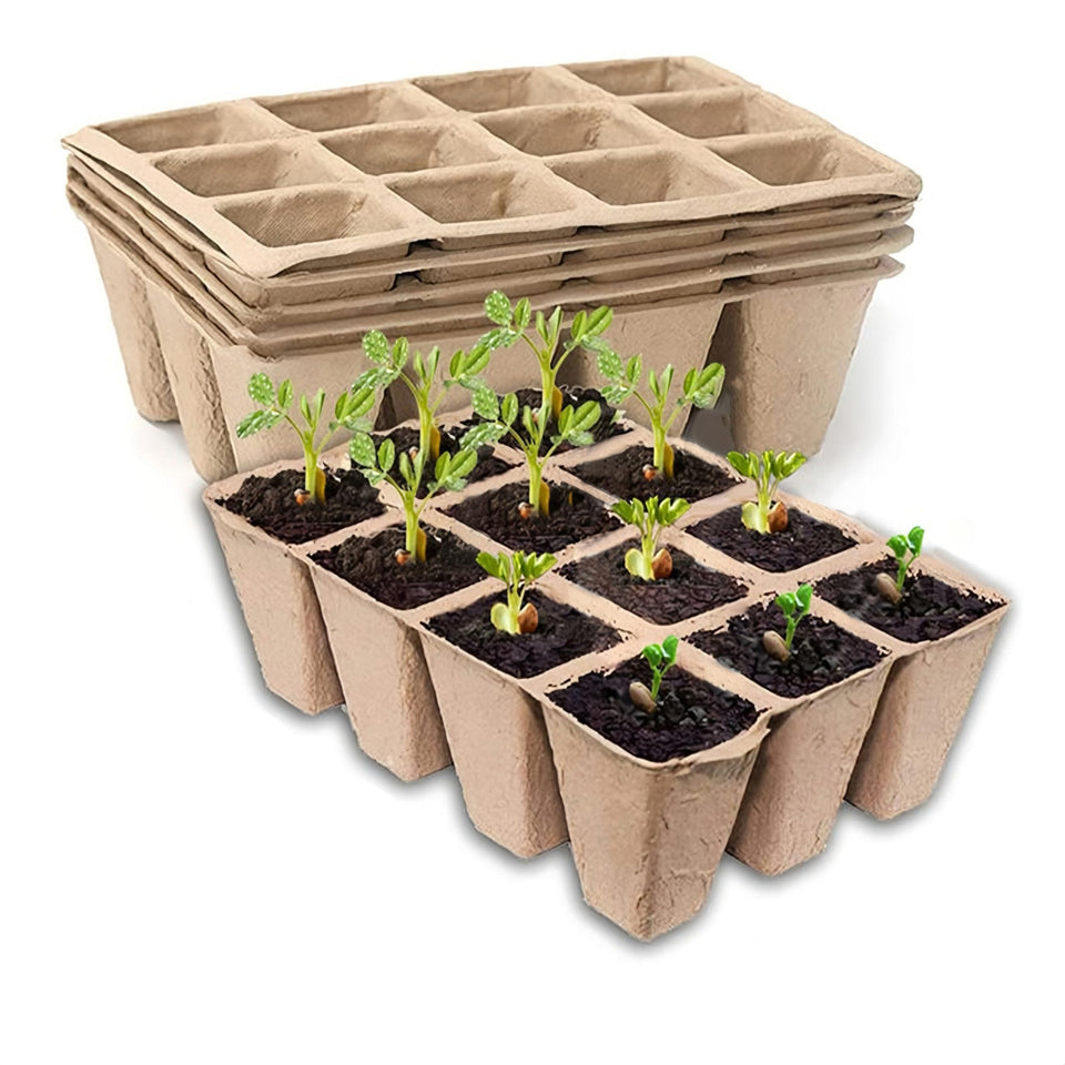 YFANITI seedling starter tray close-up highlighting breathable peat for germination