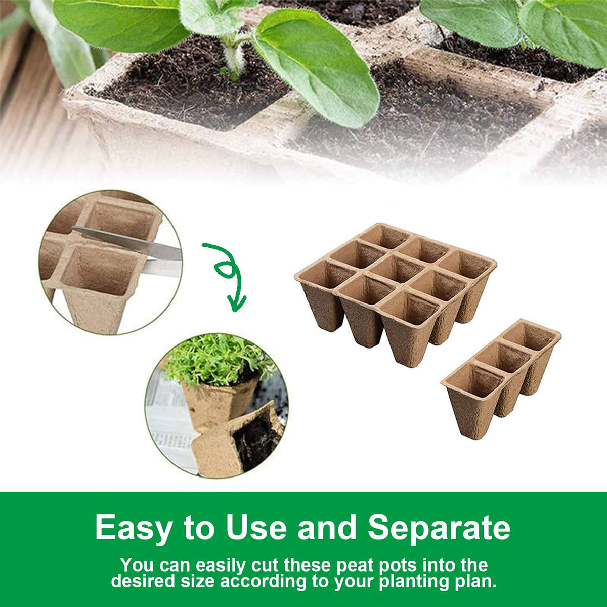 YFANITI versatile trays accommodate flowers, herbs, and vegetables in one setup.