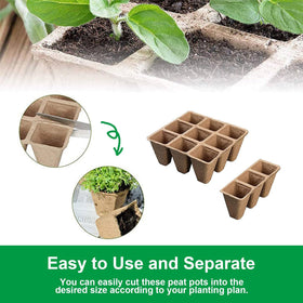 YFANITI versatile trays accommodate flowers, herbs, and vegetables in one setup.