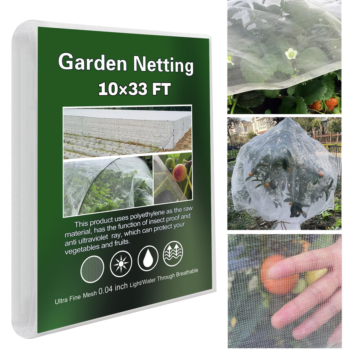 YFFSIDMY garden netting with ultra-fine mesh for bird protection