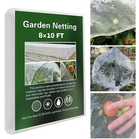 YFFSIDMY garden netting ultra fine mesh on a raised bed protects vegetables from birds