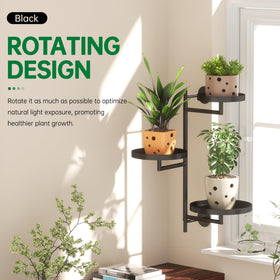 YFFSRJDJ 3-tier circular trays holding 4-to-6-inch pots securely.