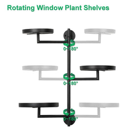YFFSRJDJ rotating mechanism on window shelf enables sun exposure control.