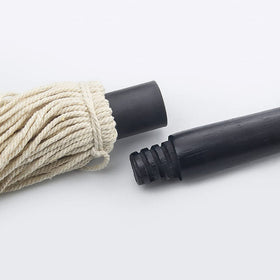 YFWOOD black wood handle design for comfortable grip and safe grilling.