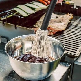 YFWOOD long wooden handle keeps hands cool and away from heat.