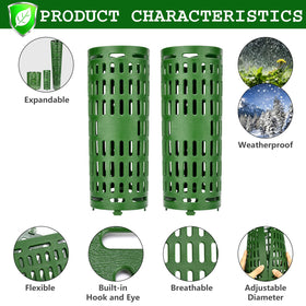 YGAOHF outdoor-ready trunk guards protecting landscape posts