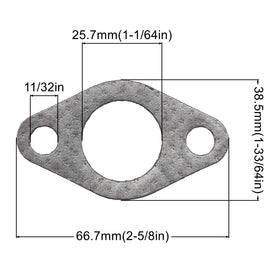 YGQ exhaust gasket compatible with Briggs Stratton models for steady performance and easy install.