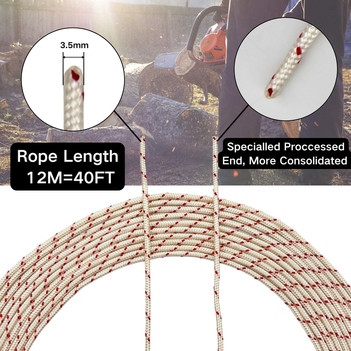 YGQ braided construction ensures reliable pull action across tools.