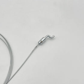 YGQ Z Bend Throttle End close-up reveals rust-resistant steel finish for longevity.