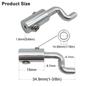 YGQ Z Bend Throttle End for mini bike showcasing universal compatibility.