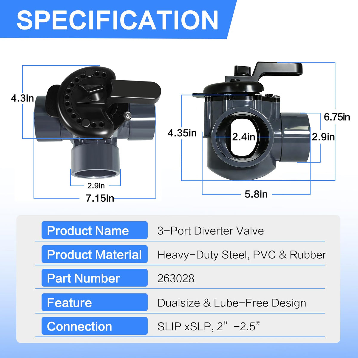 YGUAYINGC 263028 internal flow-path detail highlights high-flow efficiency.