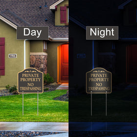 YHAIATTA elegant sign design with colors enhances curb visibility.
