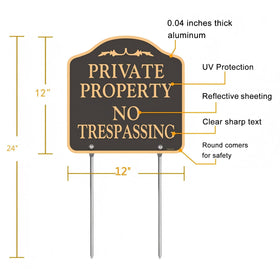 YHAIATTA yard stake 12-inch metal supports easy fence-line installation.