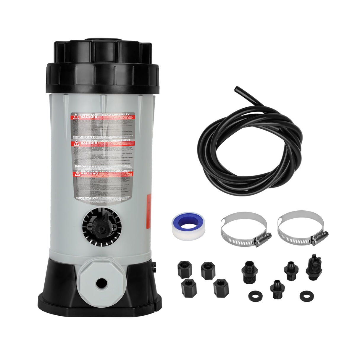 Yhaofu CL220 offline chlorinator top cap secures tablets securely for reliable dosing.
