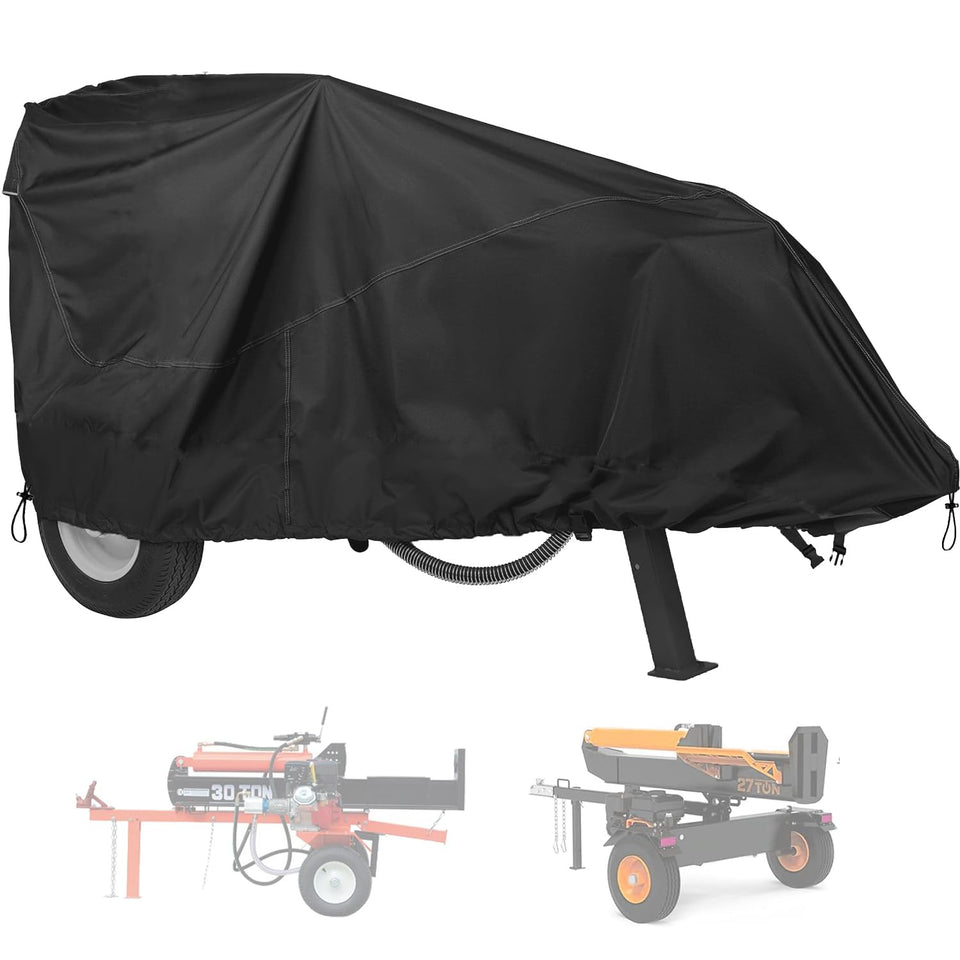 YHINGG log splitter cover in Oxford fabric protecting 83x45x39 equipment from rain and dust outdoors