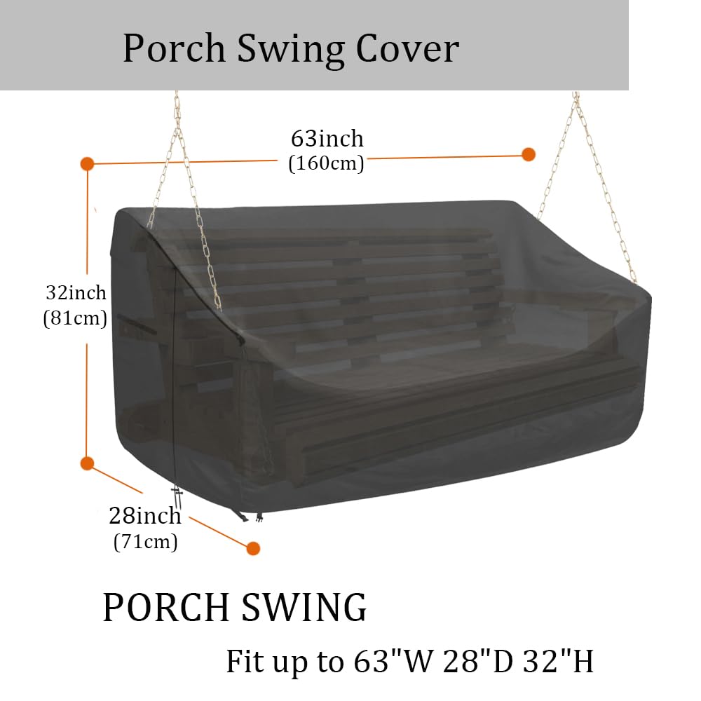 YHINGG swing cover with windproof straps securing protection in gusty weather