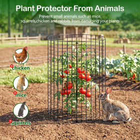 YHLYUZZ ground stake-secure anchoring keeps cages stable through wind and rain.