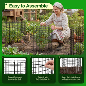 YHLYUZZ nylon zip ties enable quick, tool-free setup around plants.