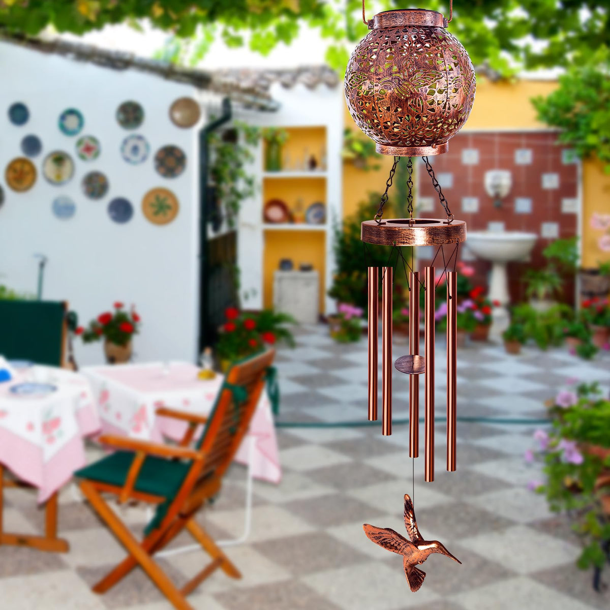 YHmall hummingbird wind chime gift for mom