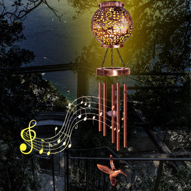 YHmall solar-powered garden ornament enhances outdoor decor