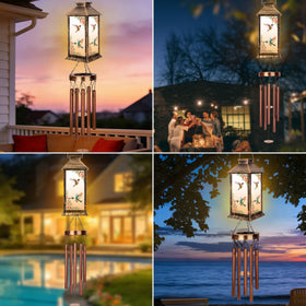 YHmall wind chimes are solar powered and easy to install.