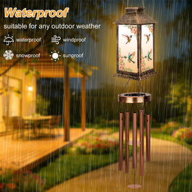 YHmall wind chimes five-pipe melody creates relaxing outdoor sounds.
