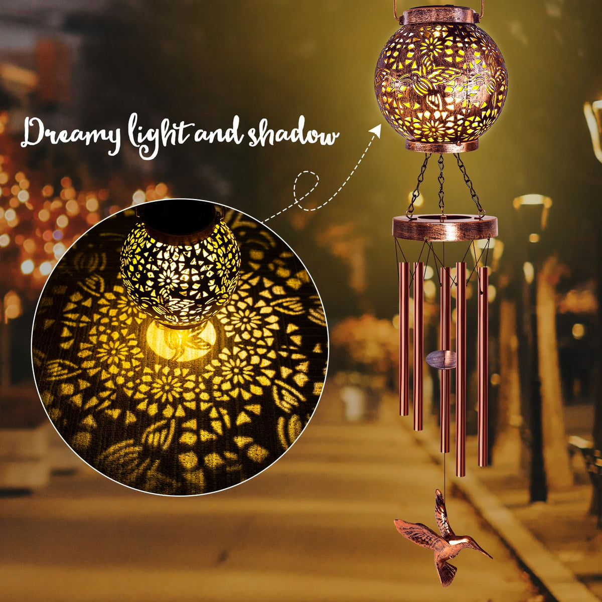 YHmall wind chimes five-tone tubes, soft melody in a gentle breeze