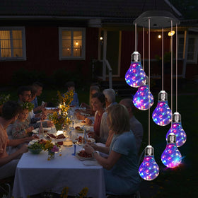 YHmall wind chimes lights for garden add vibrant color to yard décor.